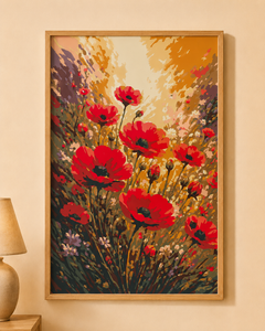 Kit Paint by Number Amapolas