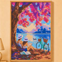 Kit Paint by Number Pareja lago