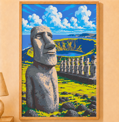 Kit Paint by Number Moai