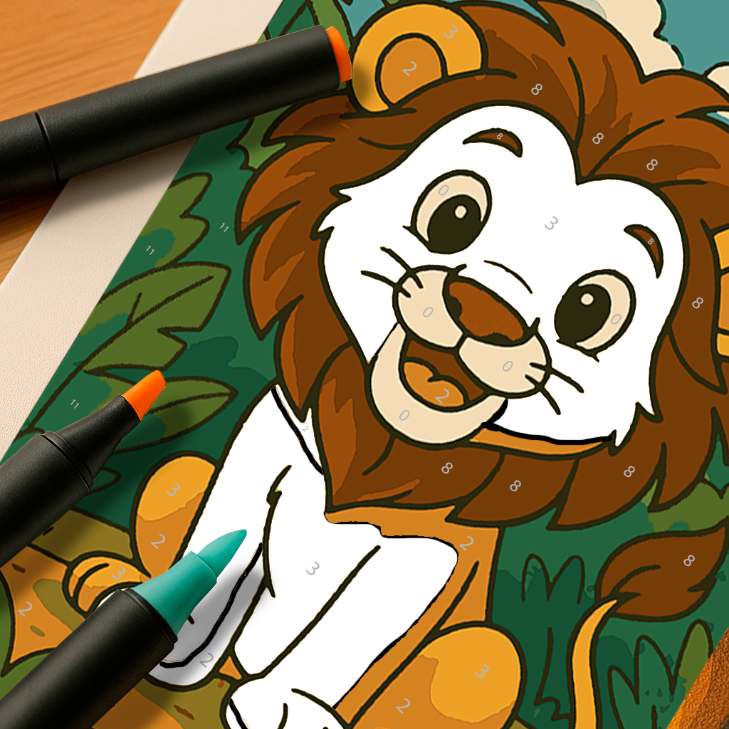 Kit Paint by Number - Leoncito