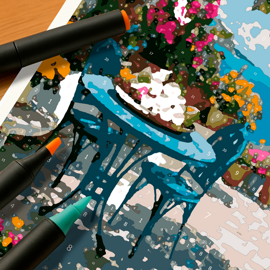 Kit Paint by Number - Fondo casa (60x40)