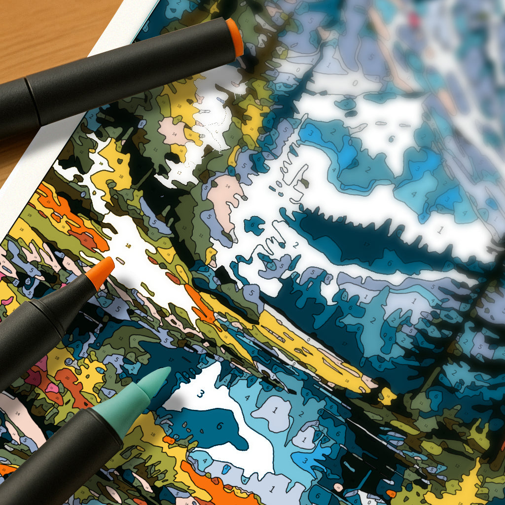 Kit Paint by Number - Montañas (60x40cm)