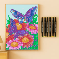 Kit Paint by Number Mariposa