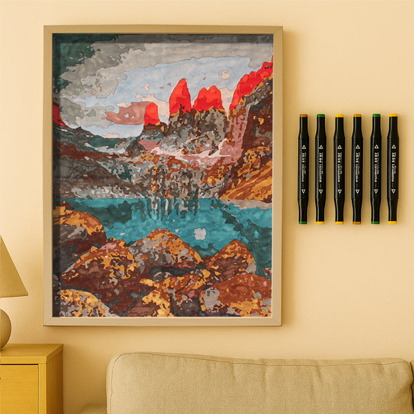 Kit Paint by Number - Torres del Paine (60 x 40cm)