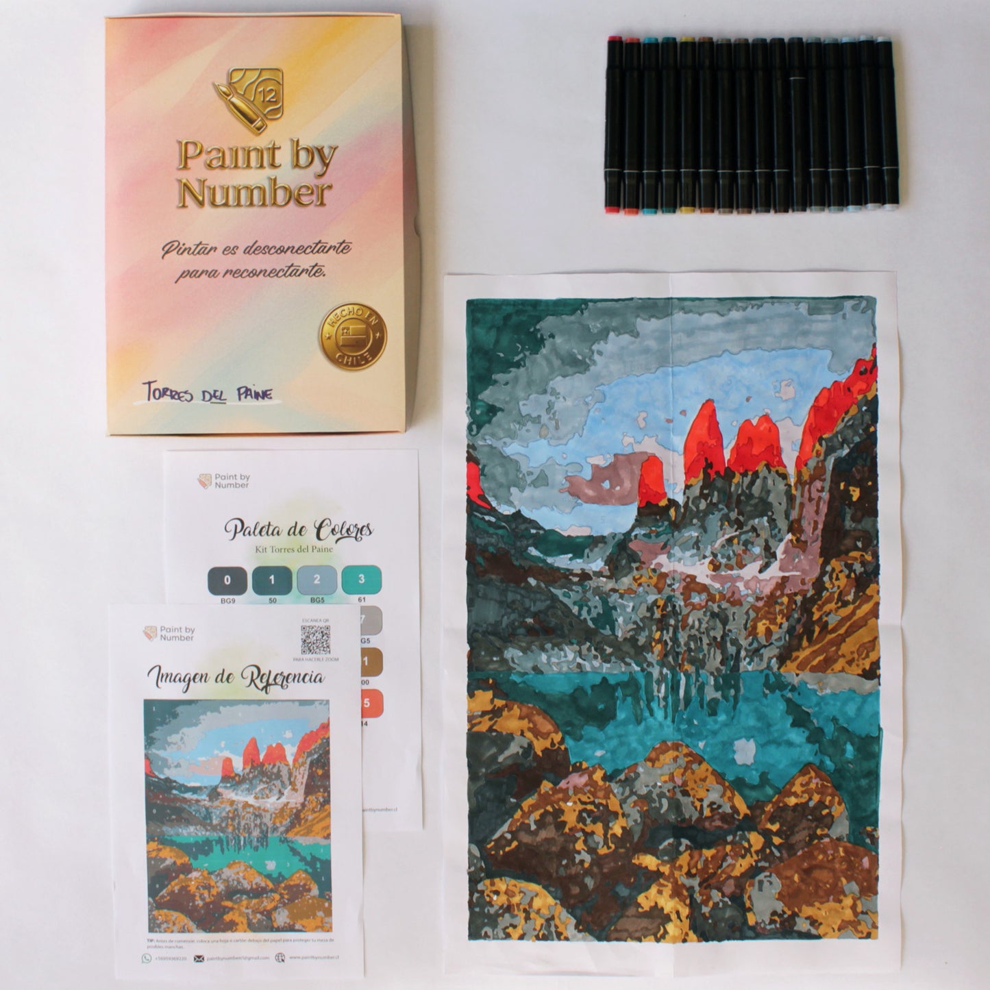 Kit Paint by Number - Torres del Paine (60 x 40cm)