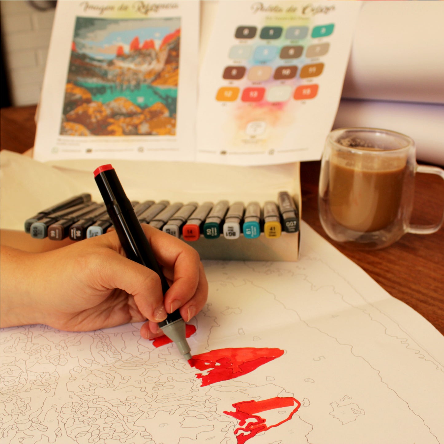 Kit Paint by Number - Torres del Paine (60 x 40cm)