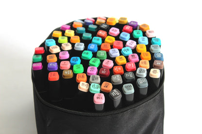 80 Marcadores Doble Punta