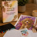 Kit Paint by Number Perro floreado
