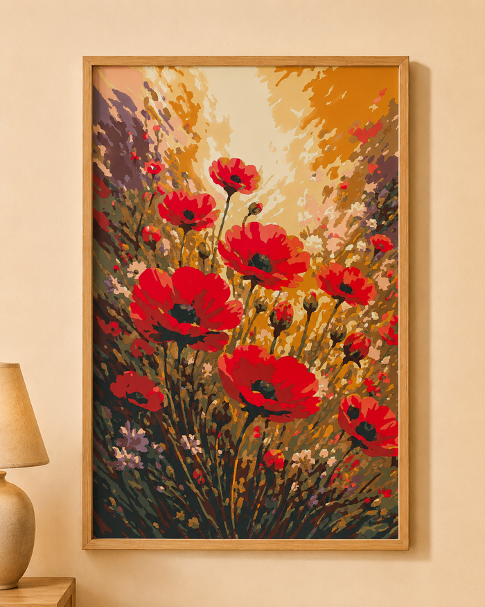 Kit Paint by Number Amapolas