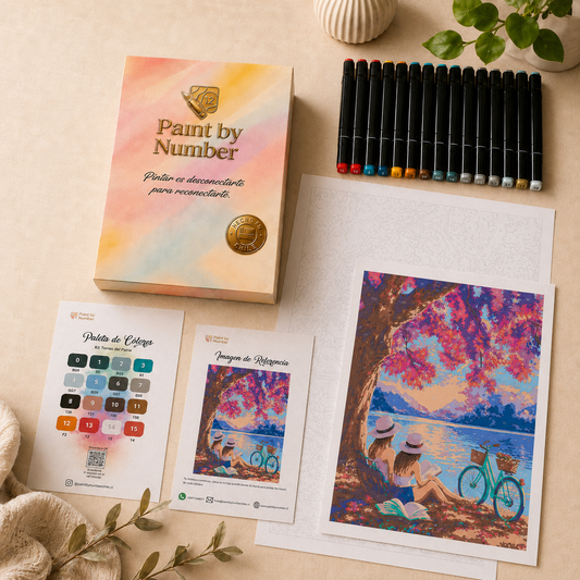 Kit Paint by Number Pareja lago