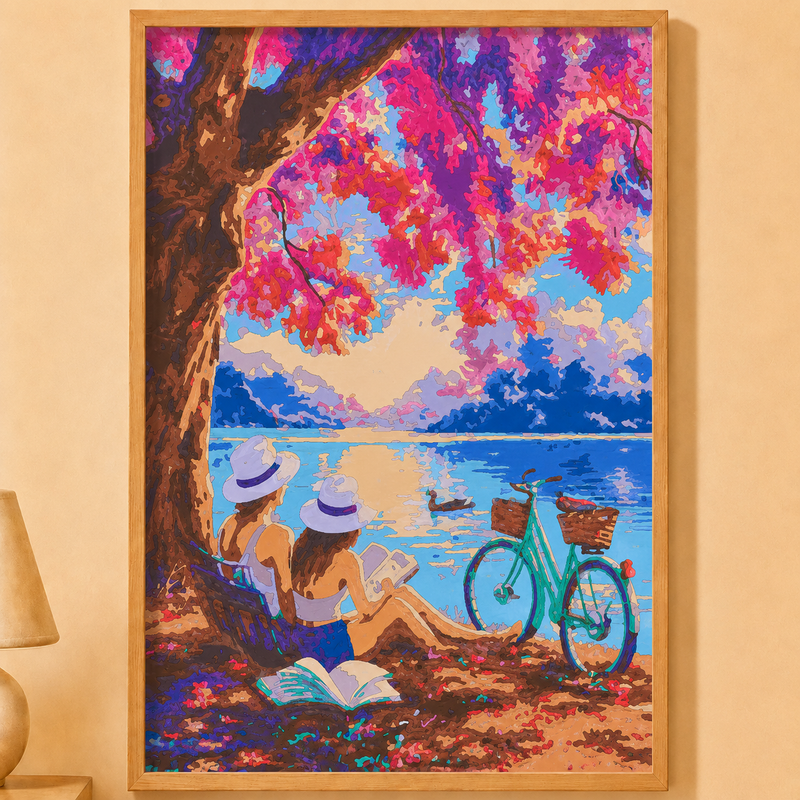 Kit Paint by Number Pareja lago