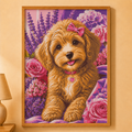 Kit Paint by Number Perro floreado