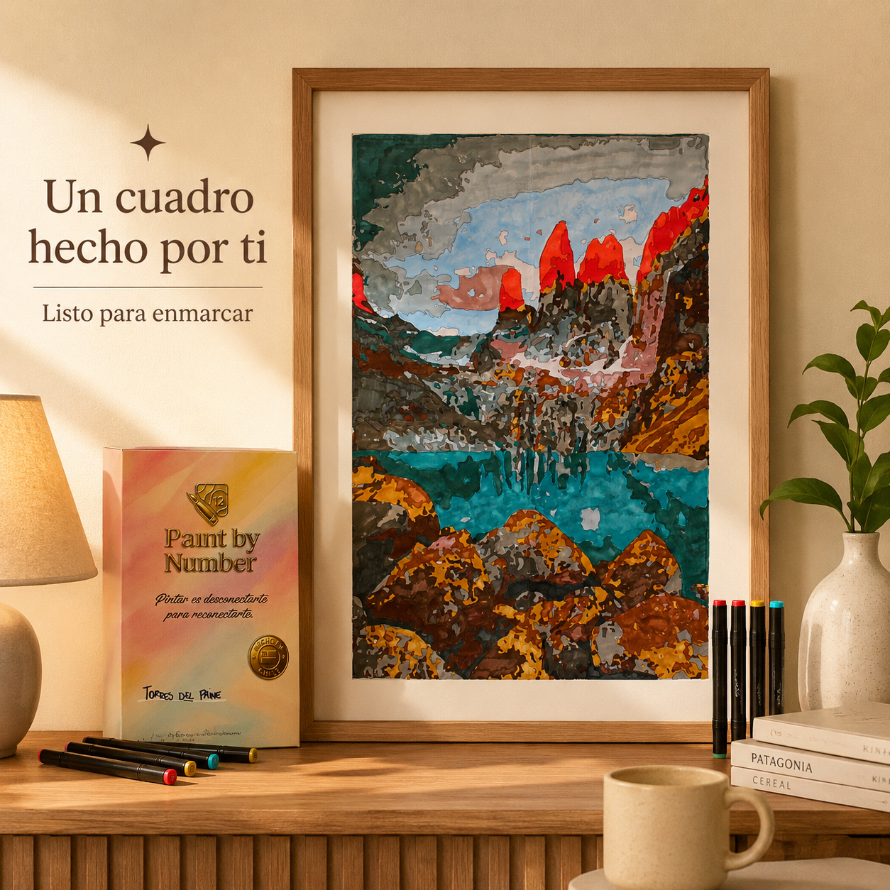 Kit Paint by Number con marcadores incluidos