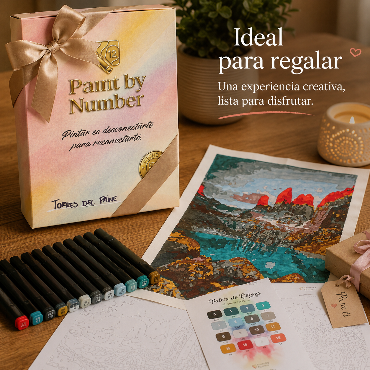 Kit Paint by Number con marcadores incluidos