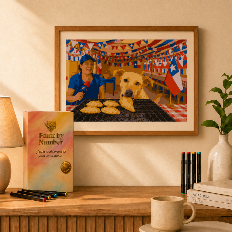 Kit Paint by Number Perro roba empanada