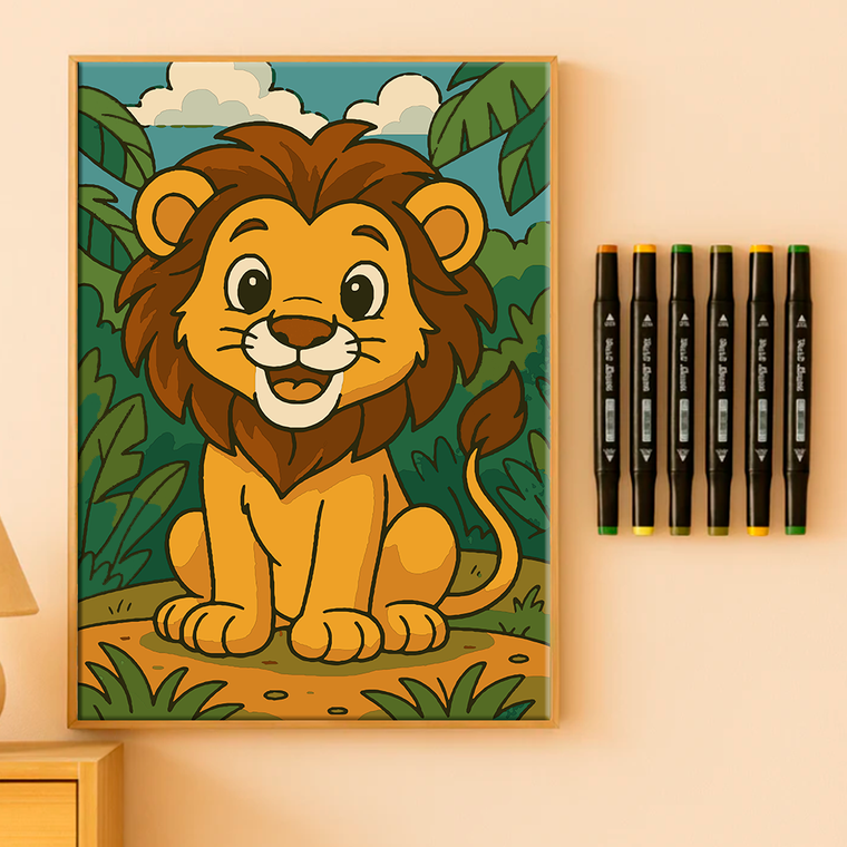 Kit Paint by Number Leoncito