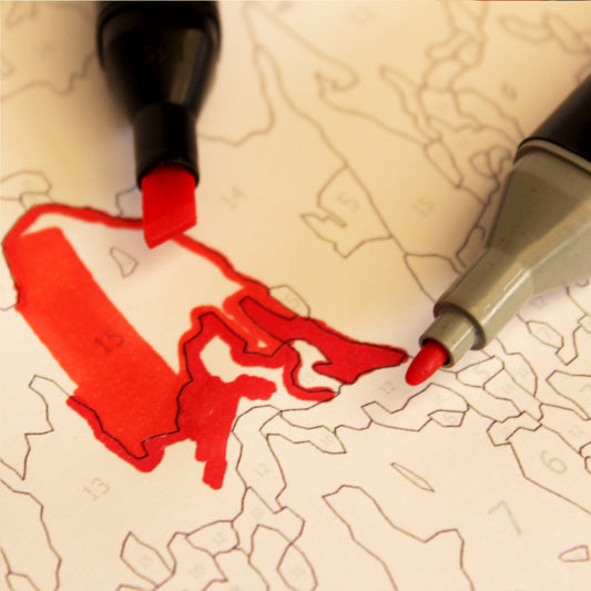 Kit Paint by Number - Labios (60 x 40cm)