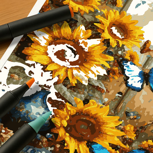 Kit Paint by Number - Girasoles (60x40cm)