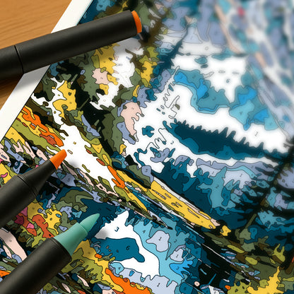 Kit Paint by Number - Montañas (60x40cm)