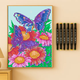 Kit Paint by Number Mariposa