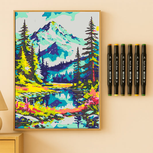 Kit Paint by Number - Montañas (60x40cm)