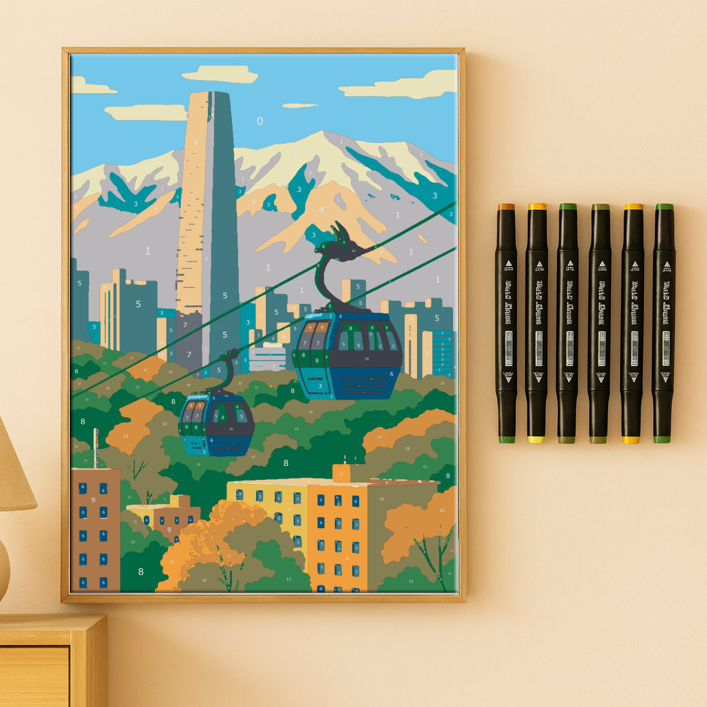 Kit Paint by Number - Santiago (60 x 40cm)