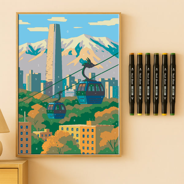 Kit Paint by Number - Santiago (60 x 40cm)