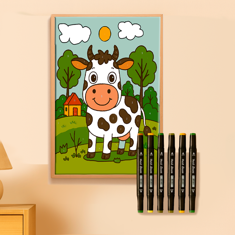 Kit Paint by Number Vaca