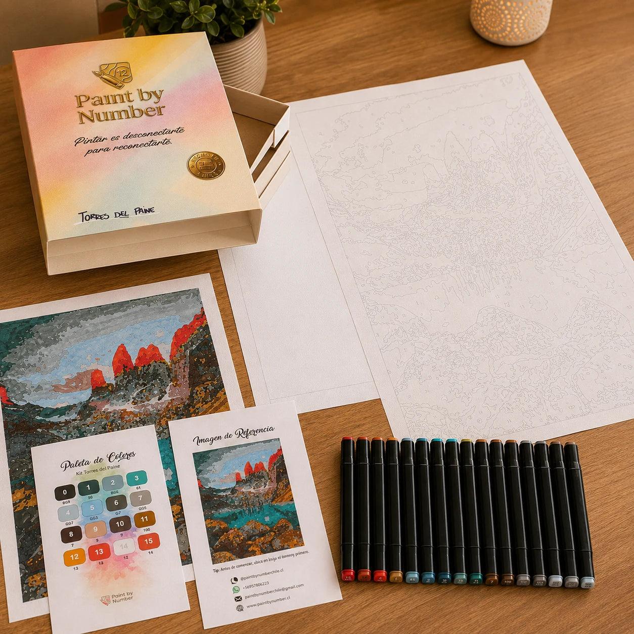 Abre tu kit Paint by Number